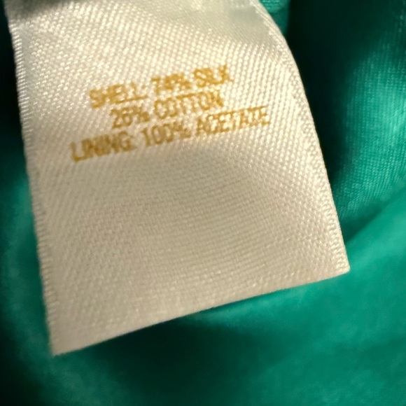 Kate Spade Darcie Strapless Silk Green Cocktail Dress Size 8 - Picture 9 of 9